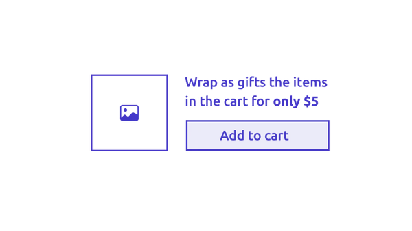Gift upsell feature preview
